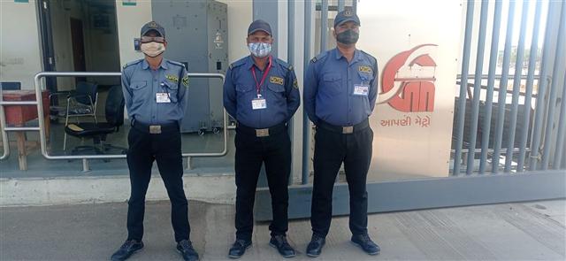 Guards deployed at a client facility